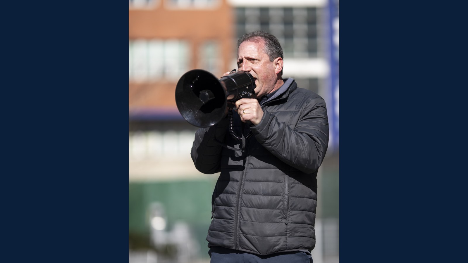 Brad Lander, Democratic nominee for New York's 10th Congressional District, speaking at a rally in March 2026