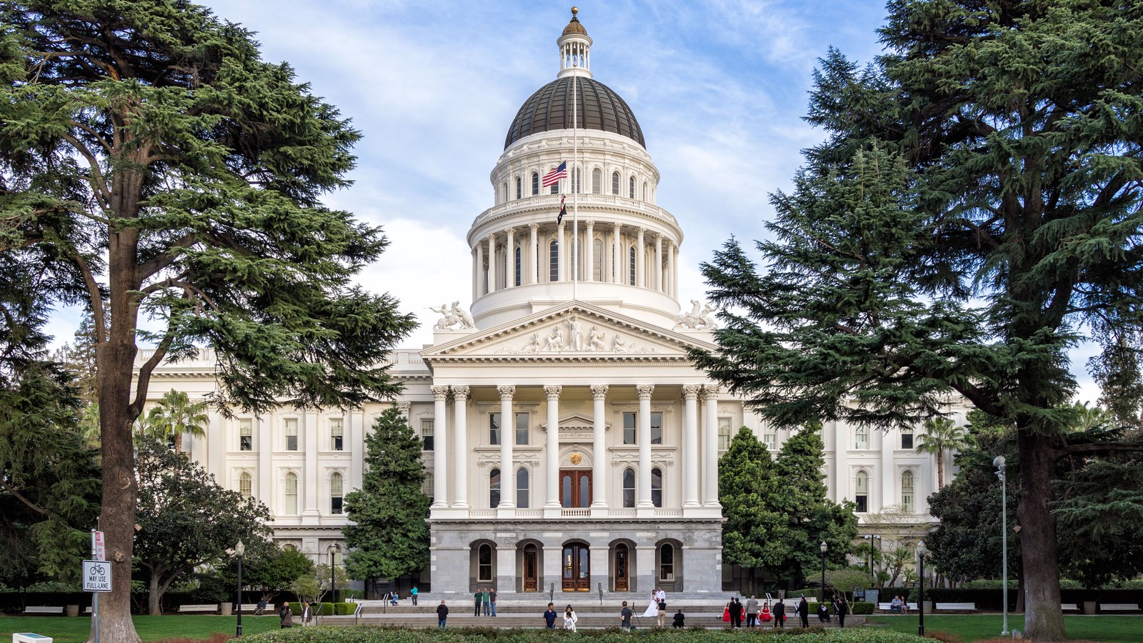 The California State Capitol building in Sacramento